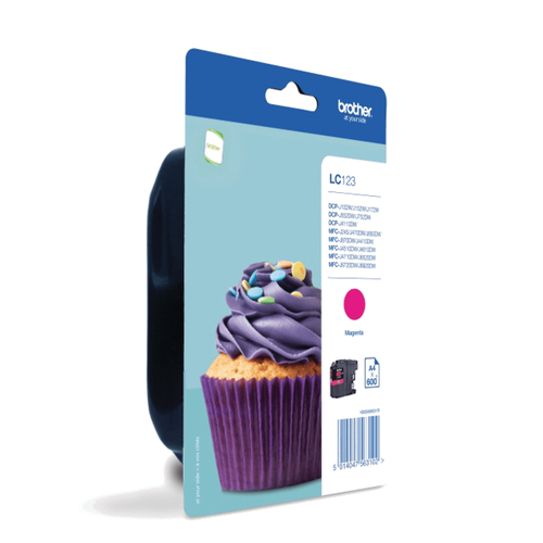 Brother LC-123MBP cartuccia d'inchiostro 1 pz Originale Magenta