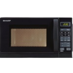 SHARP - Sharp R-642BKW, Superficie piana, Microonde combinato, 20 L, 800 W, Touch, Nero