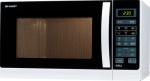 SHARP - Sharp Home Appliances R-742WW, Superficie piana, Microonde con grill, 25 L, 900 W, Touch, Nero, Bianco