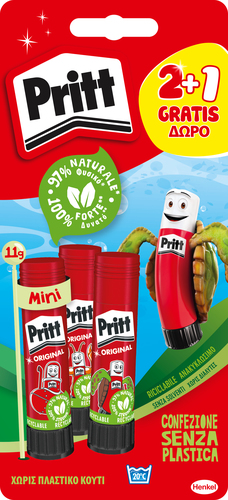 Pritt Colla Stick 11g 3 Pezzi