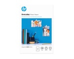 HP - HP Confezione da 100 fogli carta fotografica lucida Everyday 10 x 15 cm, Lucida, 200 g/m², 10x15 cm, Bianco, 100 fogli, 15 - 30 °C