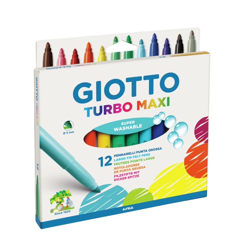 Giotto Astuccio 12 pennarelli turbo maxi