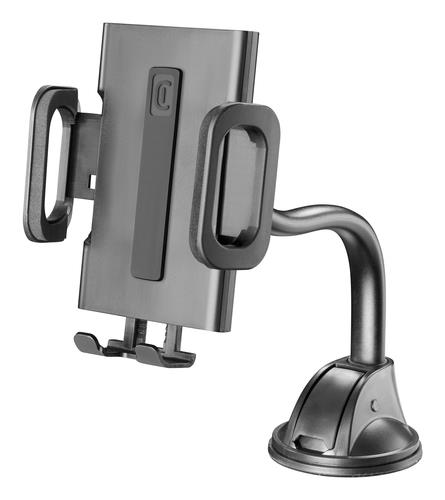 Cellularline Hug Flexi - Universal Supporto smartphone da auto con fissaggio a ventosa Nero