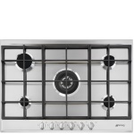 SMEG - Smeg P272XGH, Acciaio inossidabile, Da incasso, Gas, Acciaio inossidabile, 5 Fornello(i), 5 Fornello(i)