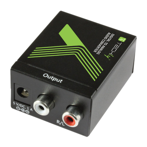 Techly Convertitore Audio da digitale SPDIF ad analogico (IDATA SPDIF-3)