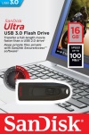 SANDISK - SanDisk Ultra, 16 GB, USB tipo A, 3.2 Gen 1 (3.1 Gen 1), 100 MB/s, Lamina di scorrimento, Nero