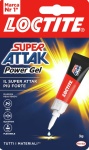 Henkel - Loctite Super Attak Power Gel 3g, Gel, Adesivo per contatto, Tubo, 3 g