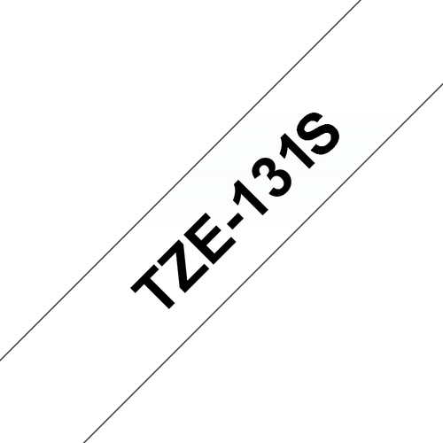 Brother TZe131S nastro per etichettatrice Nero trasparente TZe