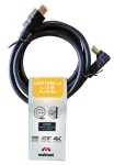 MELICONI - Meliconi Cavo HDMI 1,5 mt con plug 90°, 1,5 m, HDMI tipo A (Standard), HDMI tipo A (Standard), 3840 x 2160 Pixel, Nero