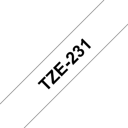 Brother TZe231 nastro per etichettatrice Nero su bianco TZe
