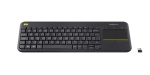 LOGITECH - Logitech K400 Plus, Standard, Senza fili, RF Wireless, QWERTY, Nero