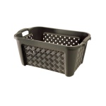 Tontarelli - Tontarelli Cesta Portabiancheria Arianna - Wenge, 35 L, Rettangolare, Polipropilene (PP), Wengé, Polipropilene, 580 mm