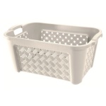 Tontarelli - Tontarelli Cesta Portabiancheria Arianna - Angora, 35 L, Rettangolare, Polipropilene (PP), Beige, Polipropilene, 580 mm