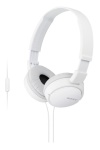 SONY - Sony MDR-ZX110AP, Cuffia, Padiglione auricolare, Chiamate e musica, Bianco, Stereofonico, 1,2 m