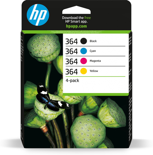 Confezione da 4 cartucce originali di inchiostro nero/ciano/magenta/giallo HP 36 Set cartucce stampante Hp Series 364 364 Multipack N9J73AE#301