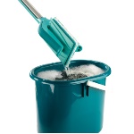 Leifheit - LEIFHEIT 57023, Laminato, Piastrelle, Legno, Fibra, Alluminio, Turchese, 270 mm