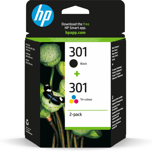 Set cartucce stampante Hp N9J72AE 301 Twin Pack 301