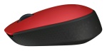 LOGITECH - Logitech M171, Ambidestro, Ottico, RF Wireless, 1000 DPI, Nero, Rosso