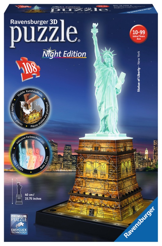 Ravensburger Statua della Libertà di notte