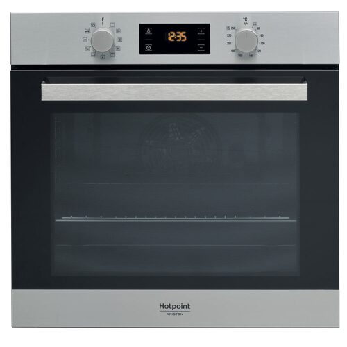 Hotpoint FA3 841 H IX HA forno 71 L 2900 W A+ Nero, Acciaio inossidabile