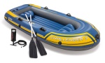 Canotto gonfiabile Intex 68370 CHALLENGER 3 set con remi Blu e Giallo