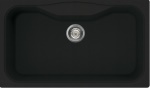 Elleci - Elleci Fox 360, Lavello montato su piano, Rettangolare, Granitek, Nero, 1 ciotole, Rettangolare