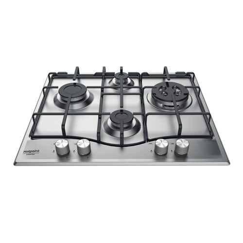 Hotpoint PCN 642 T/AS/HA piano cottura Acciaio inossidabile Da incasso Gas 4 Fornello(i)