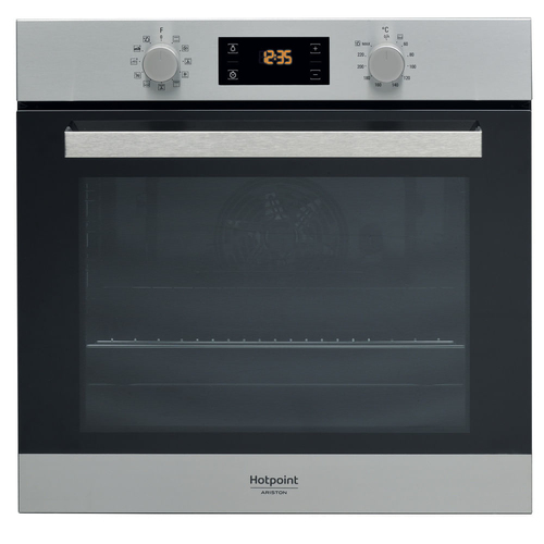 Hotpoint FA3 840 H IX HA 66 L 2900 W A+ Nero, Acciaio inossidabile