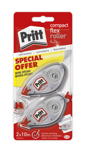 Pritt Correttore Roller Compact 4.2 mm 2 pezzi