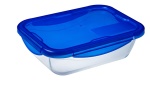 Pyrex - Pyrex 282PG00/7045, Pirofila casseruola, Rettangolare, Ceramica, Plastica, Trasparente, -20 - 240 °C