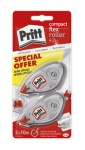 Henkel - Pritt Correttore Roller Compact 4.2 mm 2 pezzi, Multicolore, 10 m, 4,2 mm, 98 mm, 29 mm, 215 mm