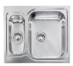 CM - CM Matico 58 x 50 2V, Lavello ad incasso, Quadrato, Acciaio inossidabile, Acciaio inossidabile, 2 ciotole, Quadrato