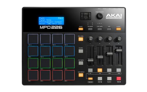 Controller disc jockey Akai MPD 226 Black Black