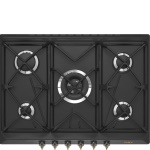 SMEG - Smeg Coloniale SRV876AOGH, Antracite, Da incasso, 68.5 cm, Gas, Smaltato, 5 Fornello(i)