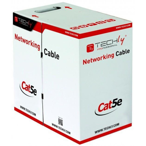 Techly ITP8-RIS-0305 cavo di rete Grigio 305 m Cat5e F/UTP (FTP)