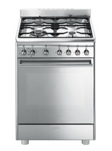 Smeg CX68MF8-2 cucina Piano cottura Gas Acciaio inossidabile A