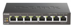 D-LINK - D-Link DGS-1008P, Non gestito, Gigabit Ethernet (10/100/1000), Full duplex, Supporto Power over Ethernet (PoE)