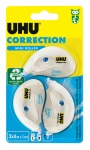 Uhu Bostik - UHU Correttore Roller Mini blister 3 pz x 6mt, Multicolore, 6 m, 5 mm, Malesia, Blister, 3 pezzo(i)