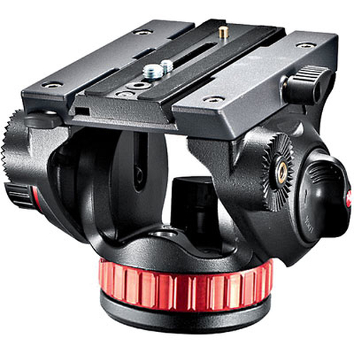 Manfrotto Pro Video testa per treppiede Nero, Rosso Alluminio Universal