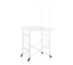 Foppapedretti SuperGulliver Stendibiancheria da pavimento Alluminio, Nero, Bianco