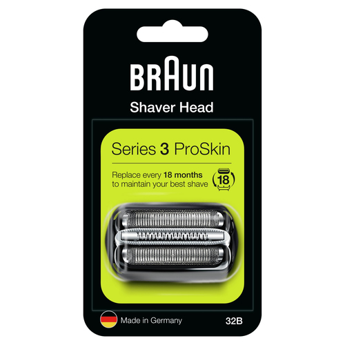 Braun Series 3 32B Testina Di Ricambio Per Rasoio Elettrico Uomo – Nero