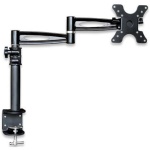 Techly Supporto da scrivania per Monitor 13-27'' braccio lungo inclinabile (ICA-LCD 502BK)