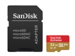 SANDISK - SanDisk Extreme, 32 GB, MicroSDHC, Classe 10, UHS-I, 100 MB/s, 60 MB/s