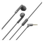 Cellular Line - Cellularline Mantis - Universale Auricolari stereo a capsula con microfono e tasto di risposta Grigio, Cuffia, Auricolare, Chiamate e musica, Grigio, Stereofonico, Cablato