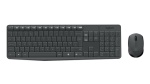 LOGITECH - Logitech MK235, Standard, Senza fili, RF Wireless, QWERTY, Nero, Mouse incluso