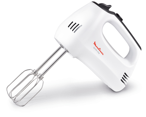 Moulinex HM3101 Quick Mix Sbattitore Elettrico con Fruste e Ganci Impastatori, 300W