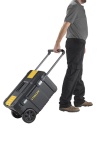 Stanley - Stanley Vasca Con Ruote Essential, Cassetta degli attrezzi, Plastica, Nero, 50 L, 665 mm, 404 mm