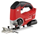 EINHELL - Einhell TE-JS 18 Li - Solo, Nero, Rosso, Acciaio inossidabile, 45°, 8 cm, 1 cm, Batteria, 18 V