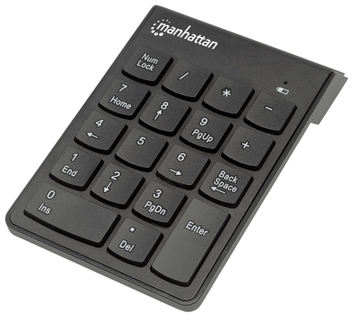 Manhattan 178846 tastierino numerico Notebook/PC RF Wireless Nero