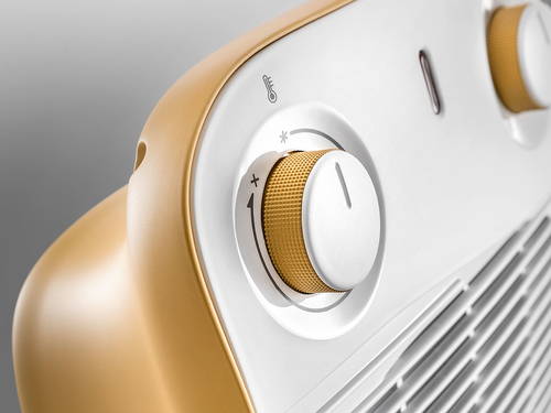 DeLonghi HFS50B20.YE stufetta elettrica Interno Giallo 2000 W Riscaldatore ambiente elettrico con ventilatore